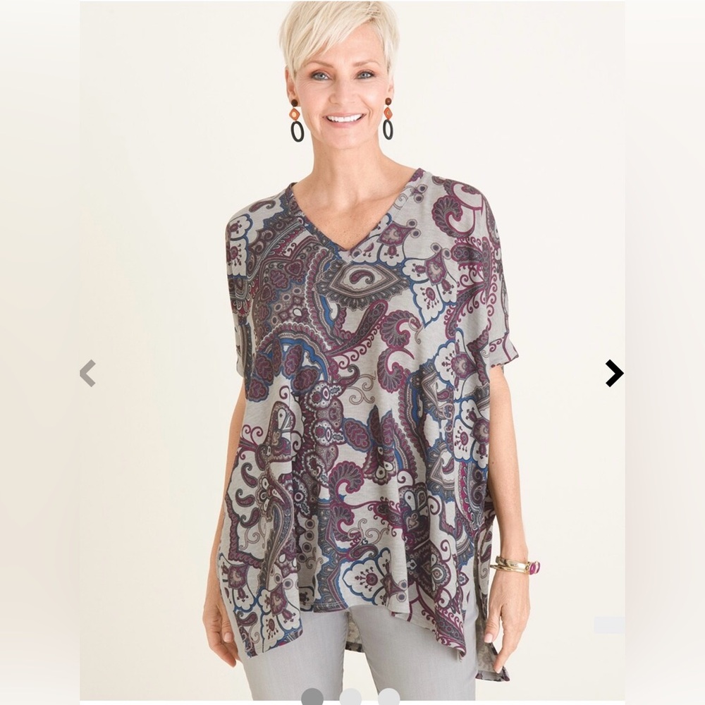 Chico’s Drop-Shoulder Tunic - Picture 5 of 7